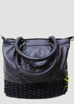 Beautiful Front Bottom Knotting Detail, Washed Leather Handbag